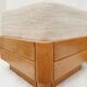 Pouf en bois d'orme