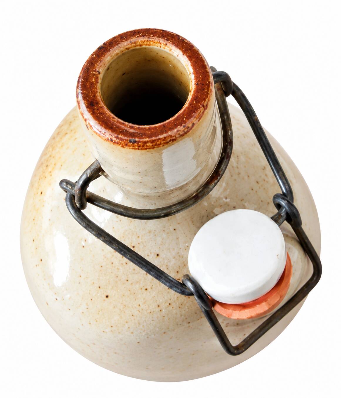 Vintage French stoneware swing-top bottle