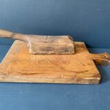 Old cutting board in French solid wood