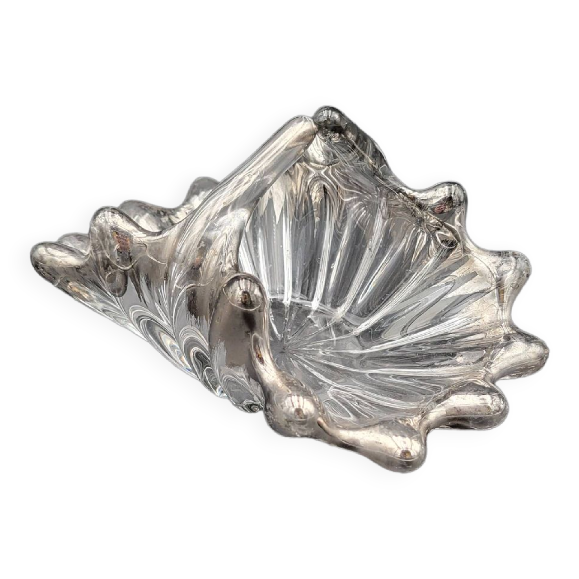 Art Deco glass empty pocket