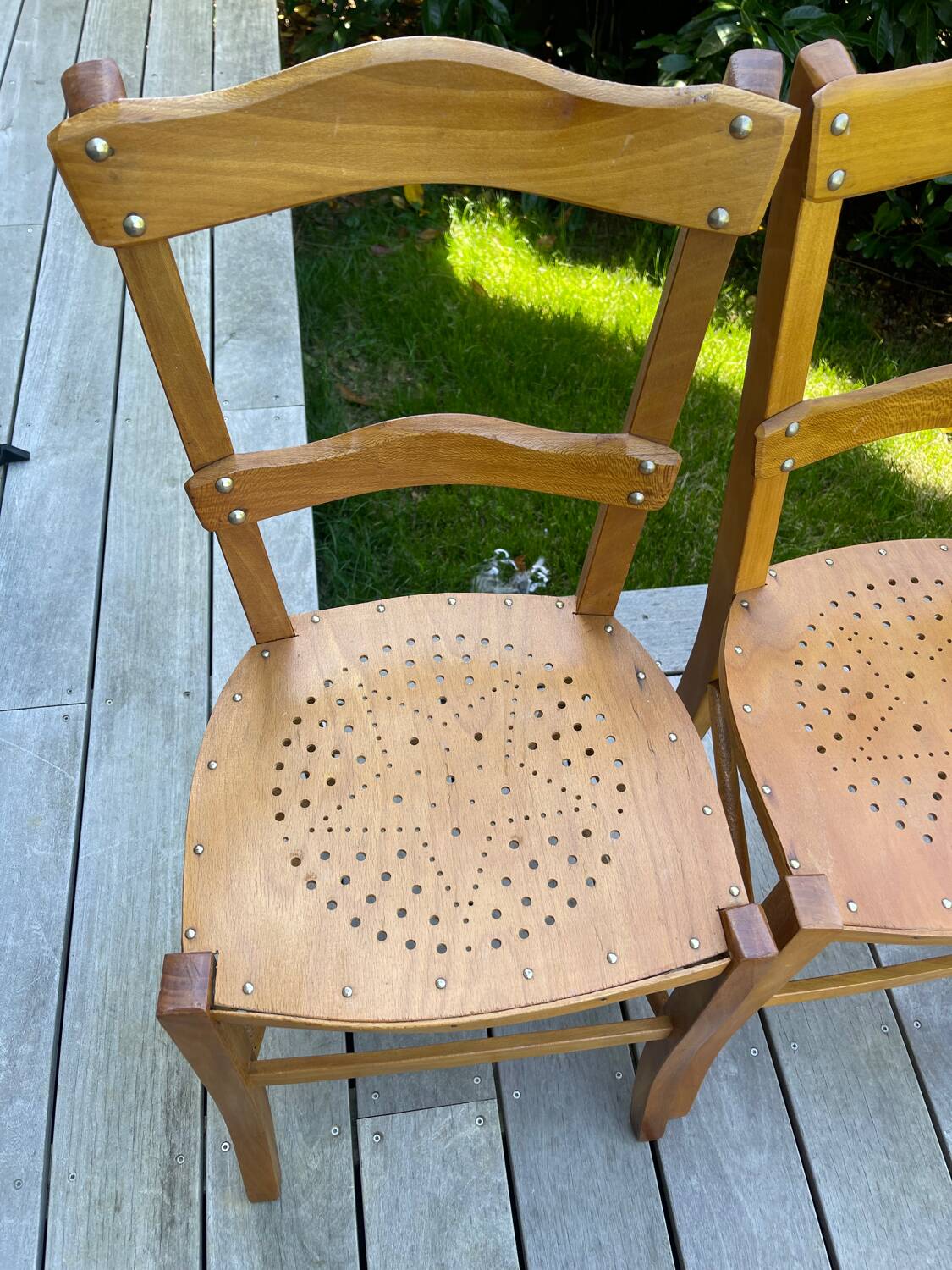 Luterma vintage bistro chairs