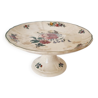 Mettlanch compotier in white earthenware from Villeroy & Boch, elegantly decorated with colorful peonies