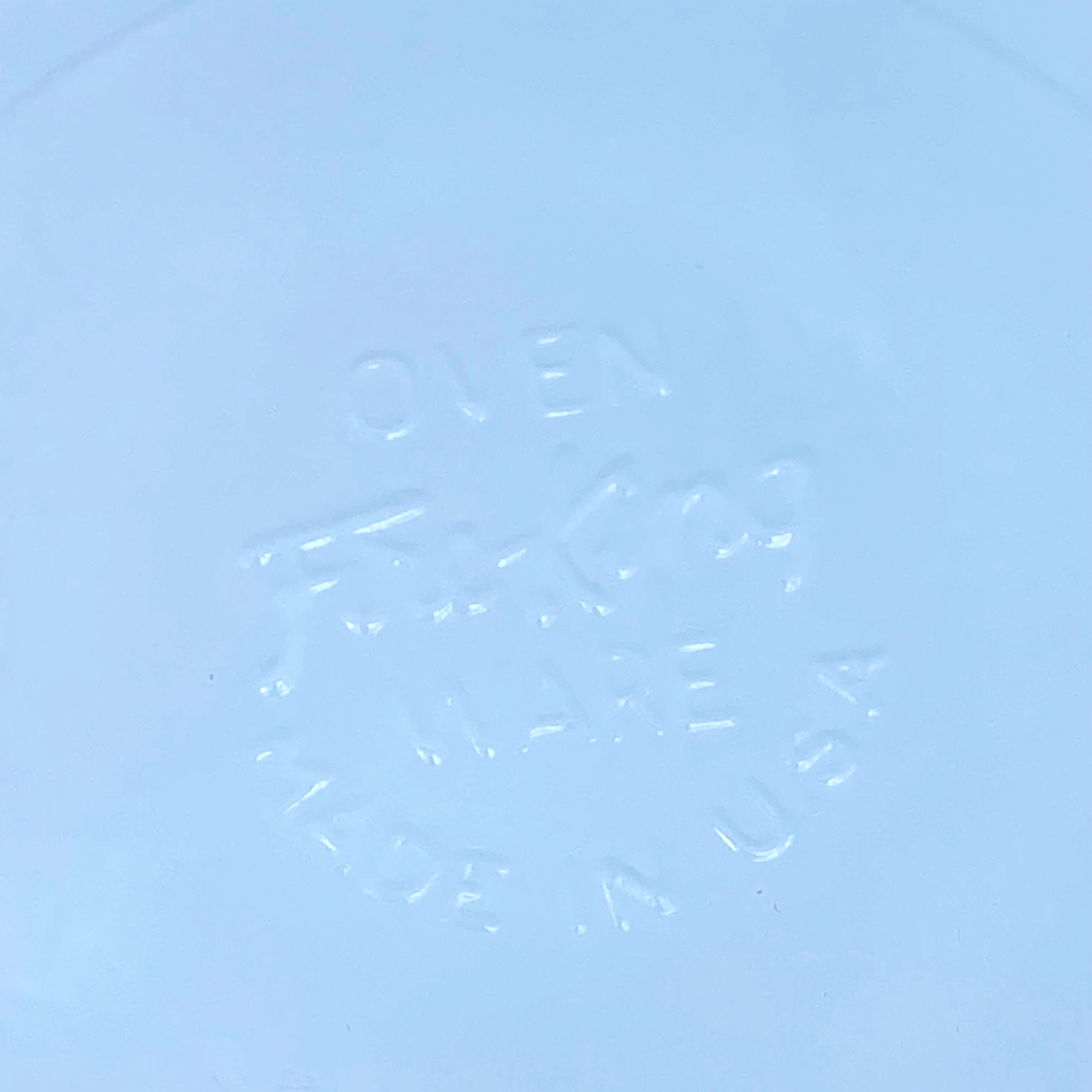 White opaline servant dish