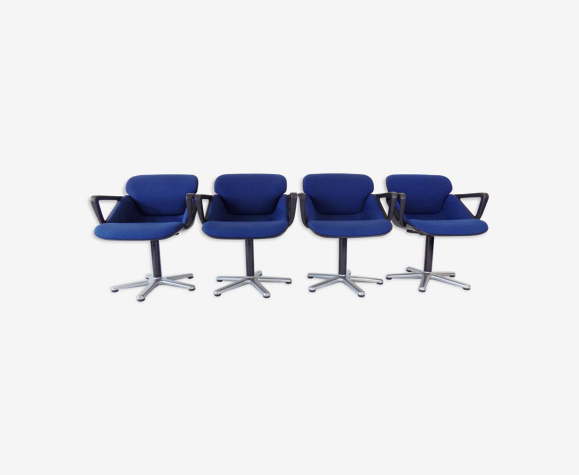 Ensemble de 4 chaises de salle à manger par Hans Roericht, Wilkhahn modèle 190
