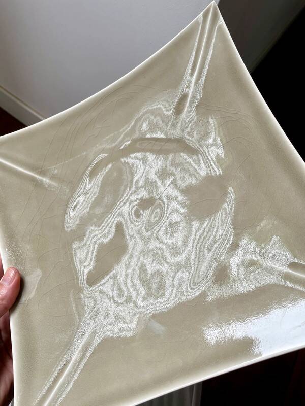 Square buffet plates - 24 cm - Kyoto model - Maison Montgolfier