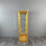 Carved and gilded wooden display cabinet, Louis XVI style, 20th century.