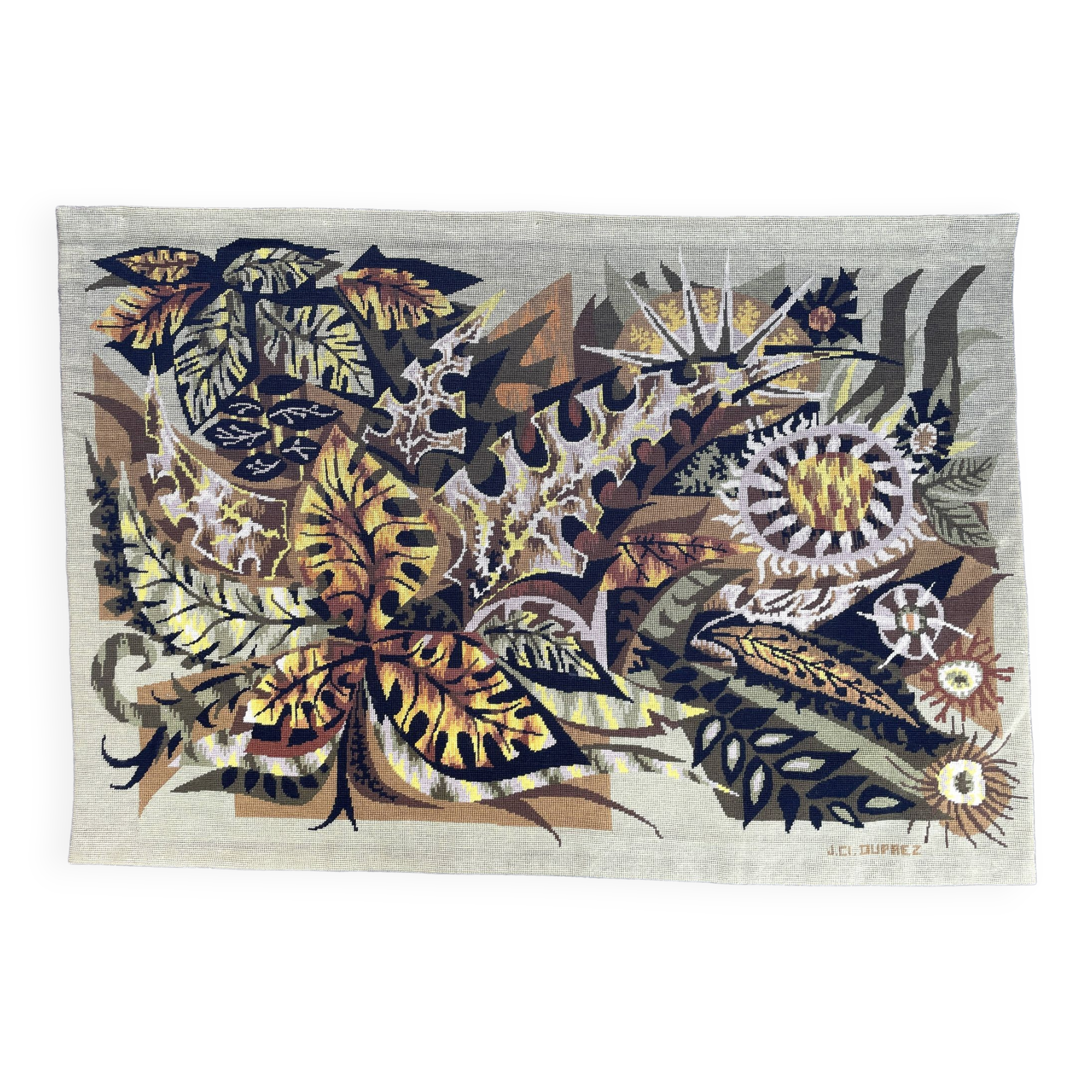 “Trinidad” tapestry by Jean Claude Duprez. 1950. Numbered.