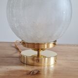 Cracked glass table lamp