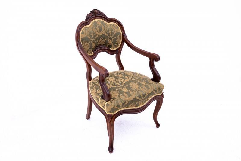 Antique armchair from around 1880, France. After renovation.