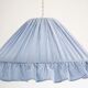 Conical suspension with fine stripes and Emilia "marina" shade.