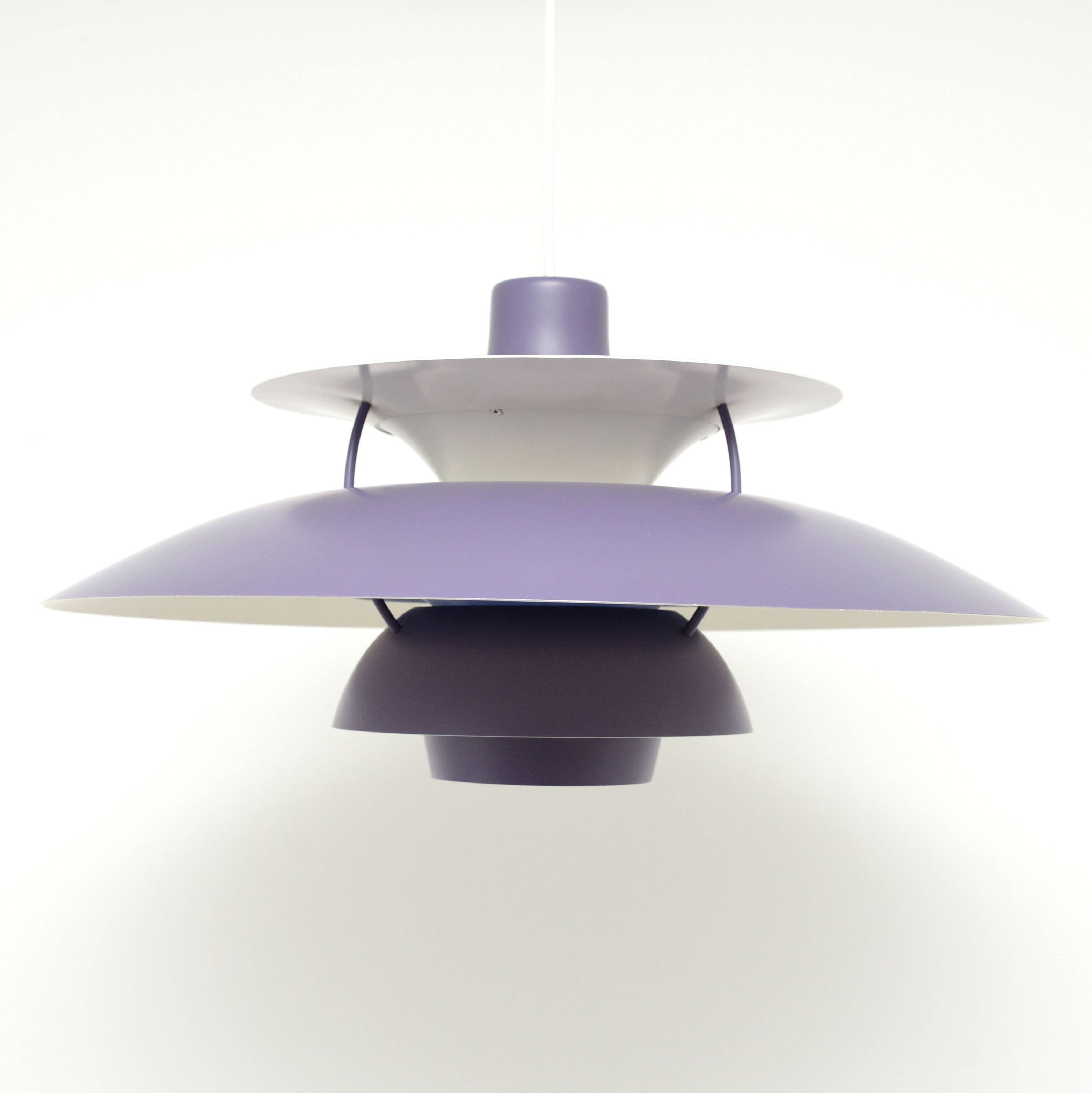 Lavender PH5 lamp, P. Henningsen for Louis Poulsen, Denmark 1960's