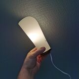 A set of retro wall lamps with white opal glass shades, Denmark 1950s