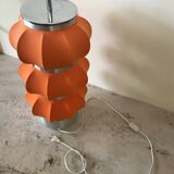 Orange and metal table lamp