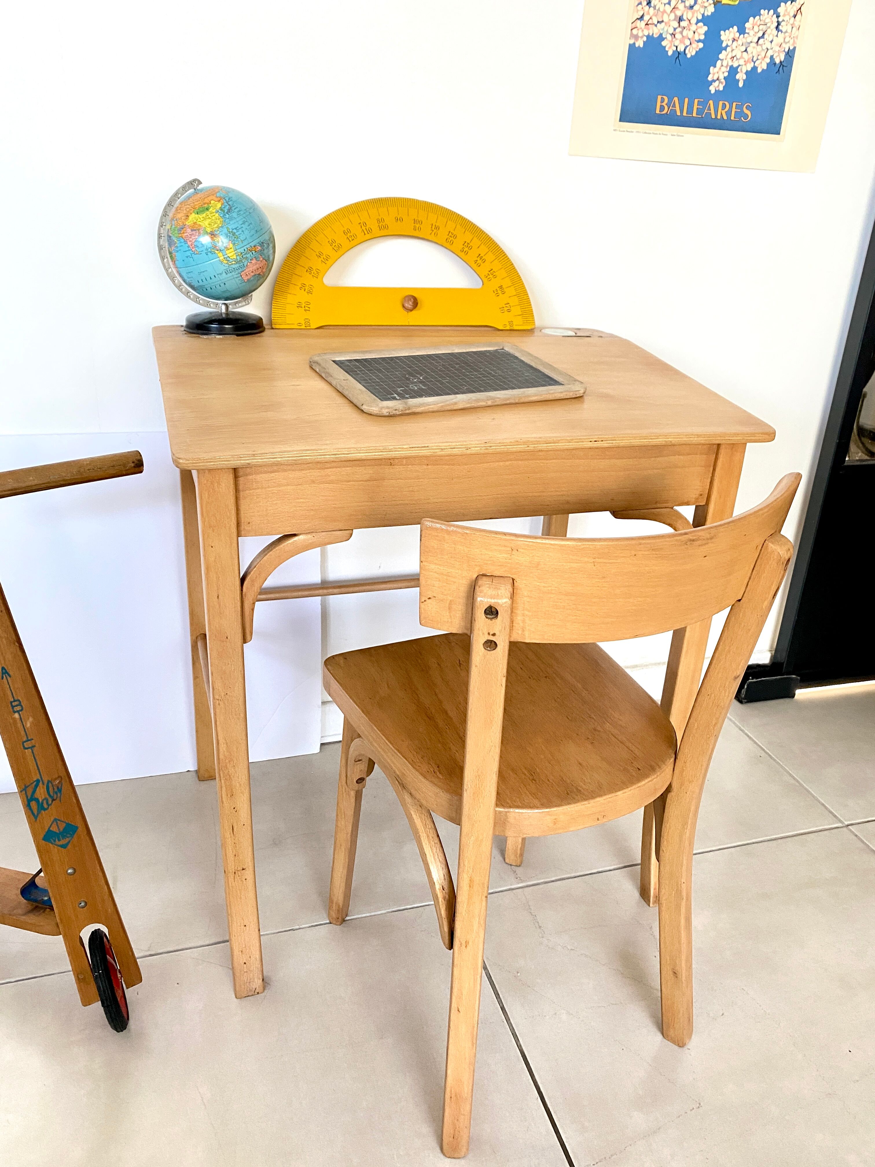 Baumann desk and children's chair set