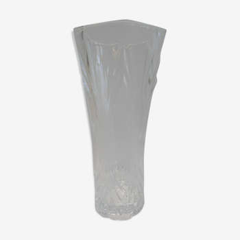 Vase cristal col octogonal
