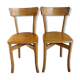 Duo de chaises bistrot années 60