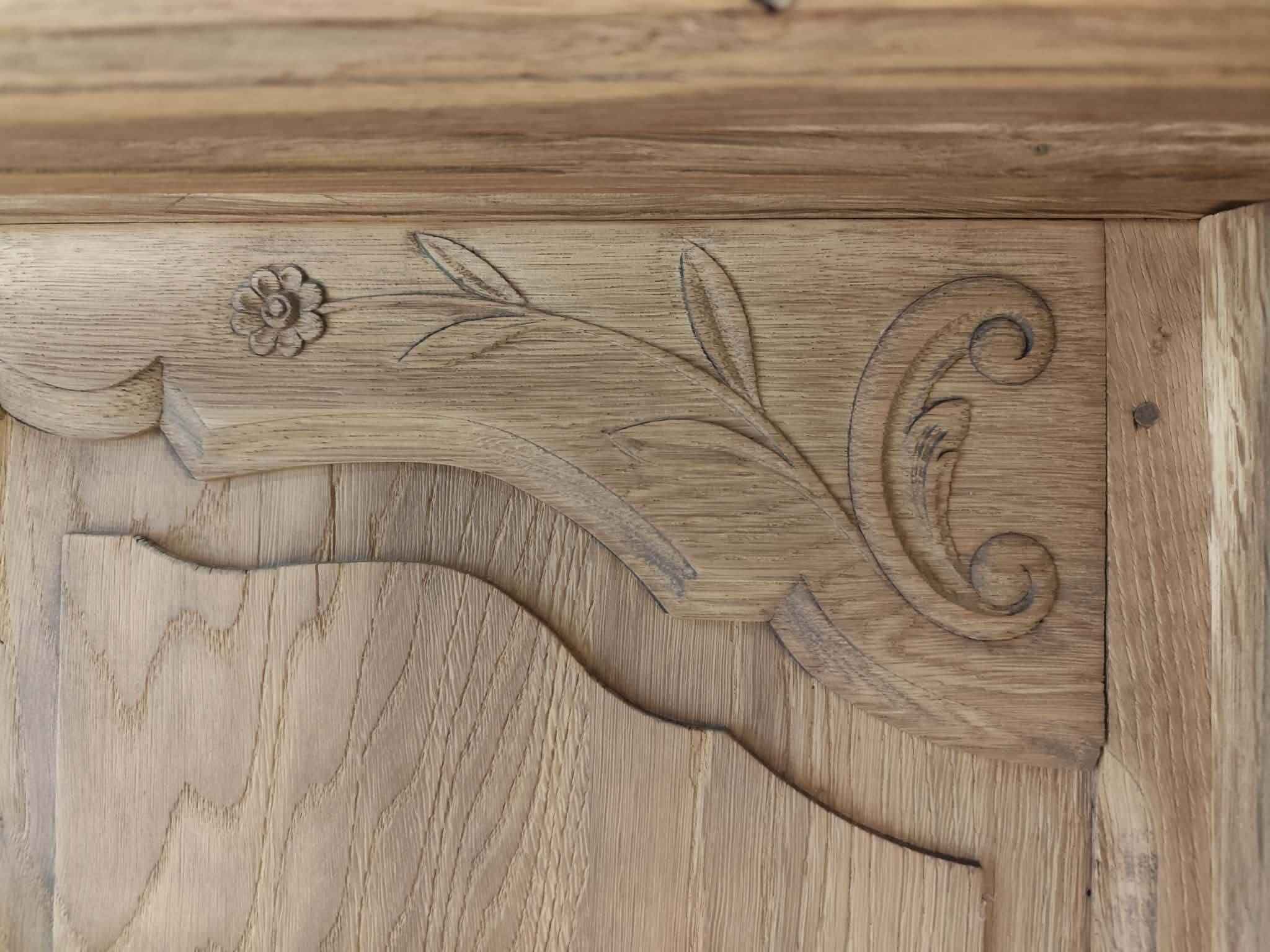 Vestiaire porte-manteaux en chêne massif