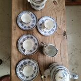 Service coffee tea iron earth XIX th Jeannette Saint amand