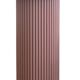 round and fluted side table in mauve, dimmed pink purple