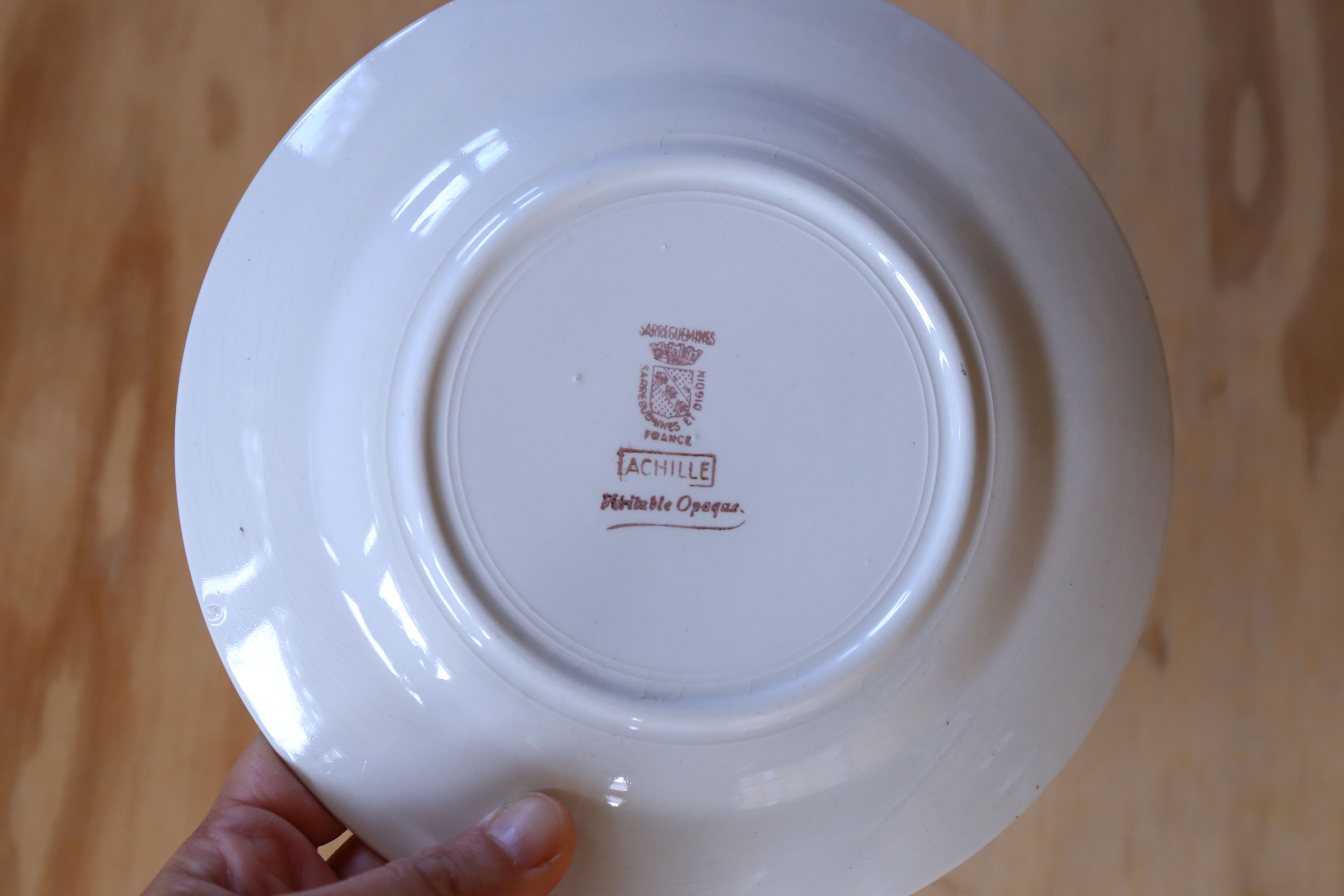 6 old plates Digoin & Sarreguemines