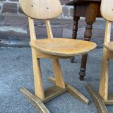 Set de 6 chaises d’école adulte Casala vintage design 1960