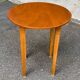 1960s Scandinavian round wooden side table