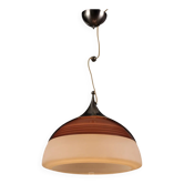 Vintage Stilnovo ceiling light in aluminium and plastic, 1960s.