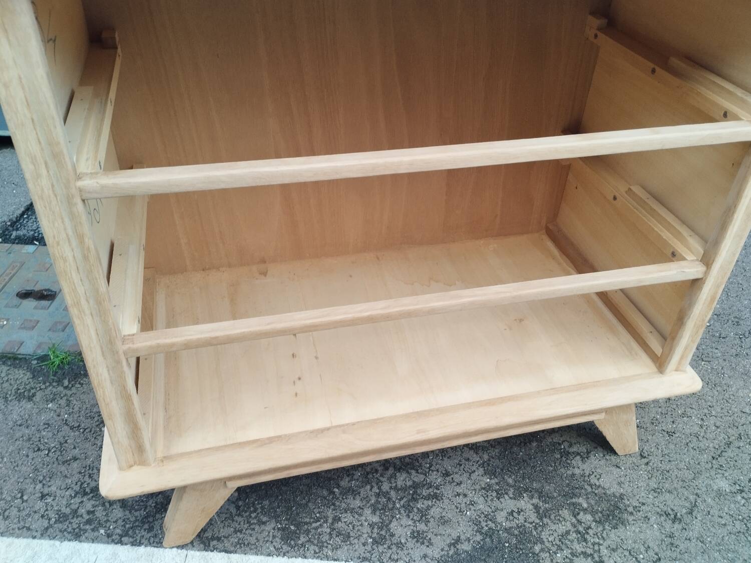 Commode pieds compas ancien vintage