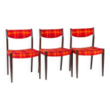 3 Scandinavian chairs, circa 1970