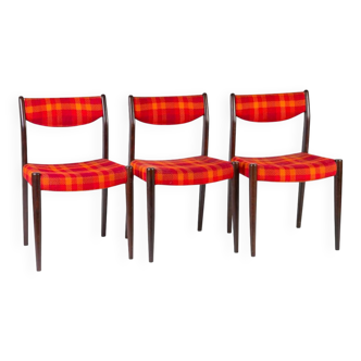 3 Scandinavian chairs, circa 1970