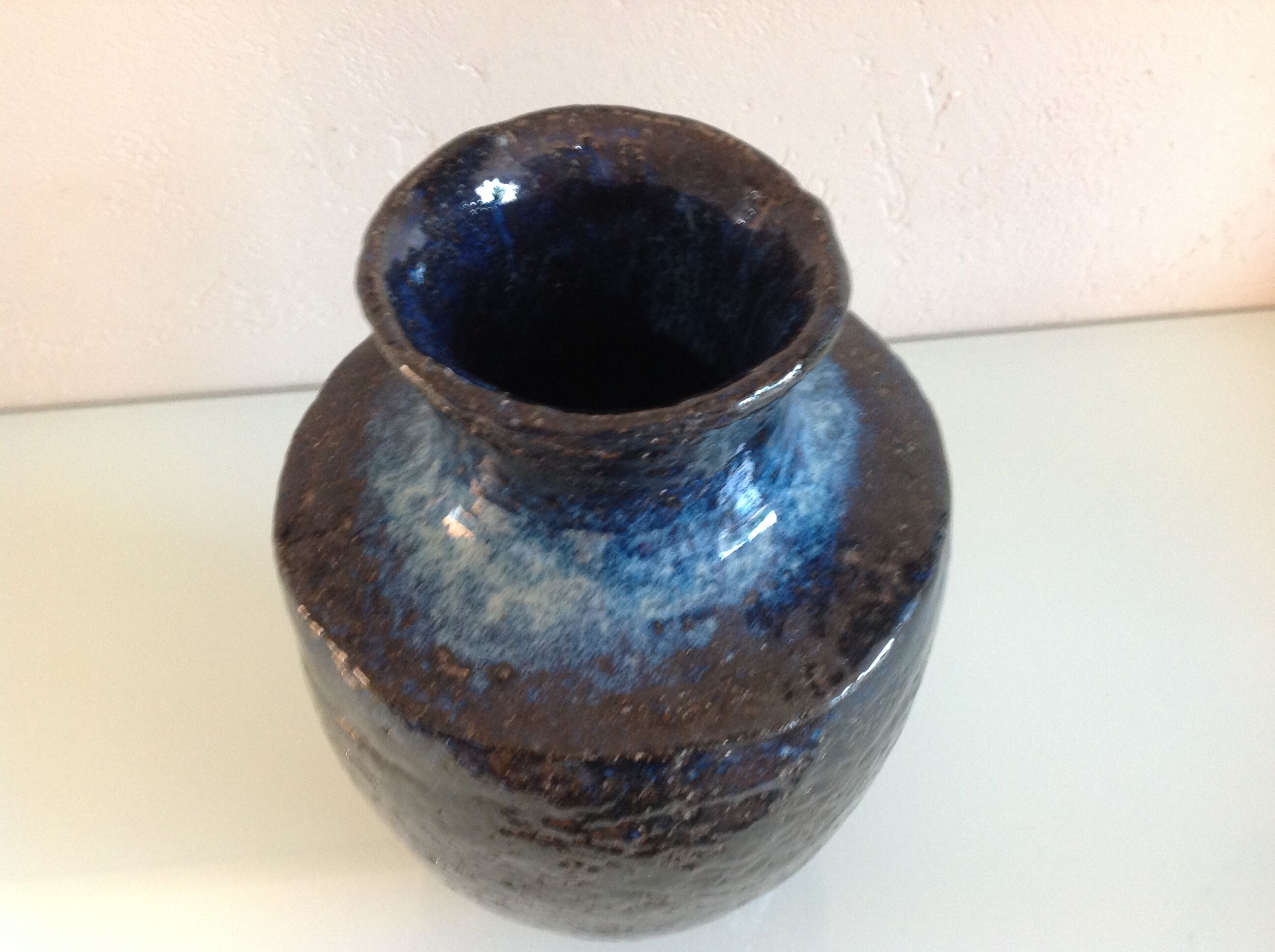 Blue ceramic vase 60/70