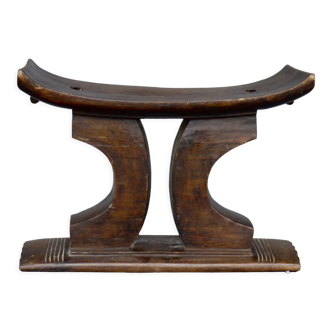 Antique african wooden ashanti stool