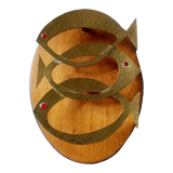 Wall decoration in low relief of fish stylises 70 years