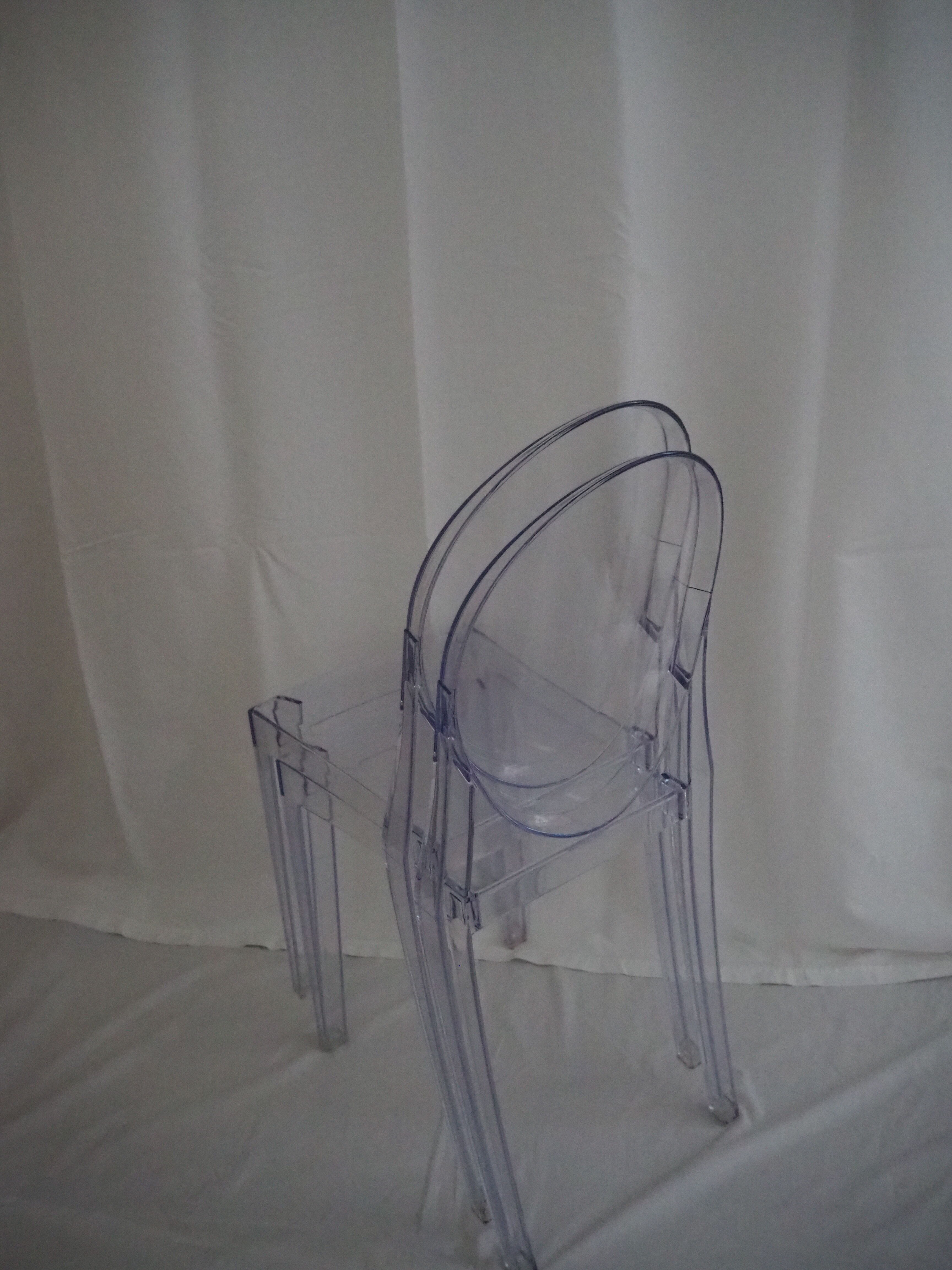 Pair of stackable chairs Victoria Ghost / Polycarbonate 2.0