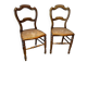 Pair of caned chairs 1950/60