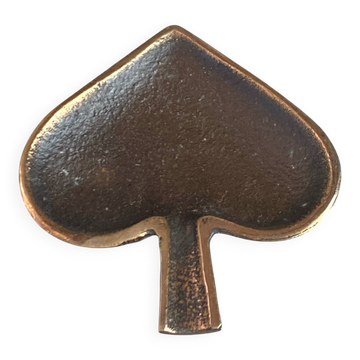 Bronze ashtray, in the shape of a spike