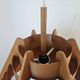 Rare Midcentury Large Wooden Pendant, Hans-Agne Jakobsson, Sweden, 1960s
