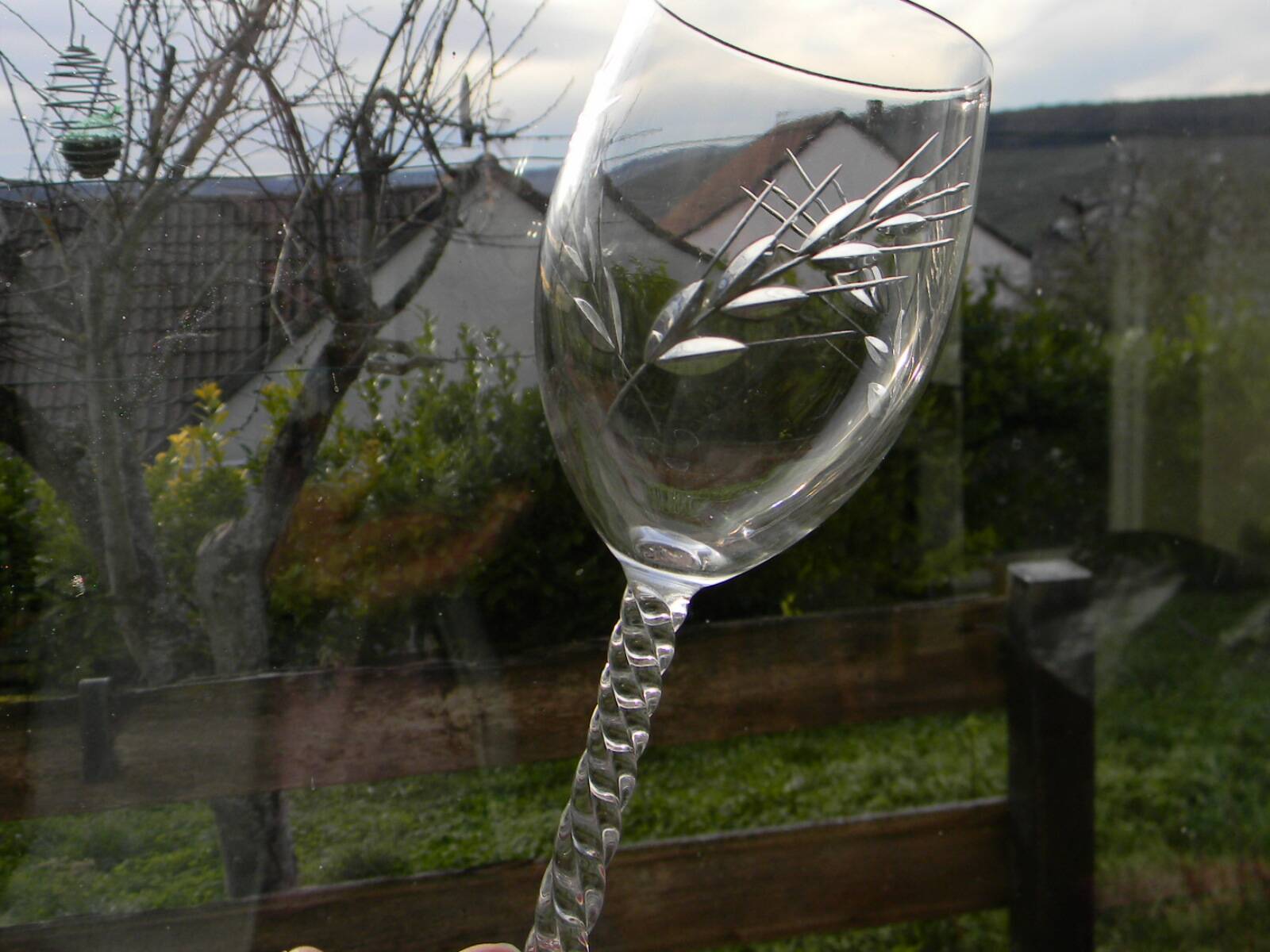 6 crystal water glasses from ARQUES. Epi Fleury model.