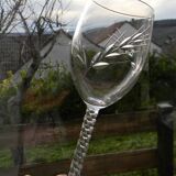 6 crystal water glasses from ARQUES. Epi Fleury model.