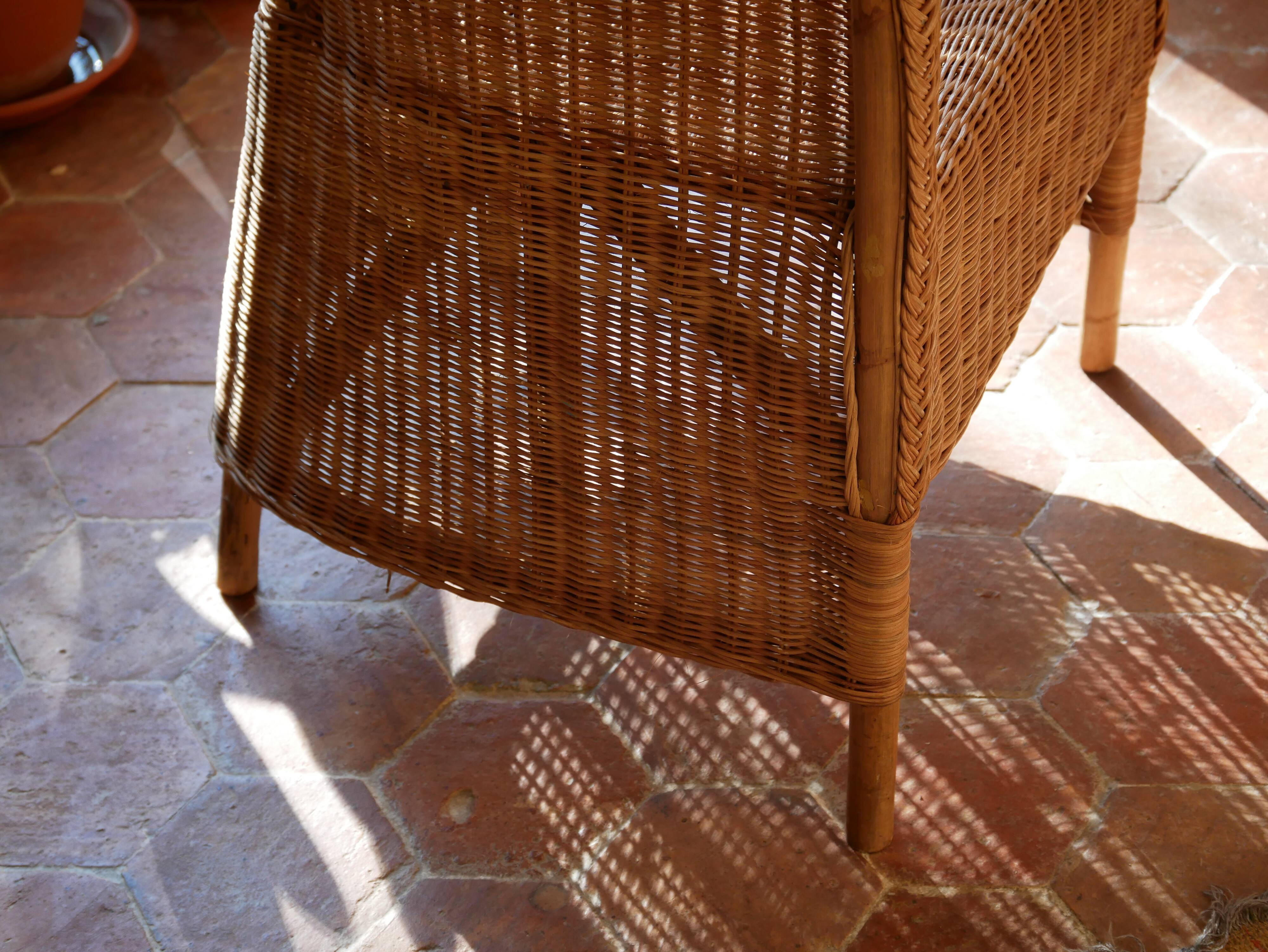 Rattan armchair