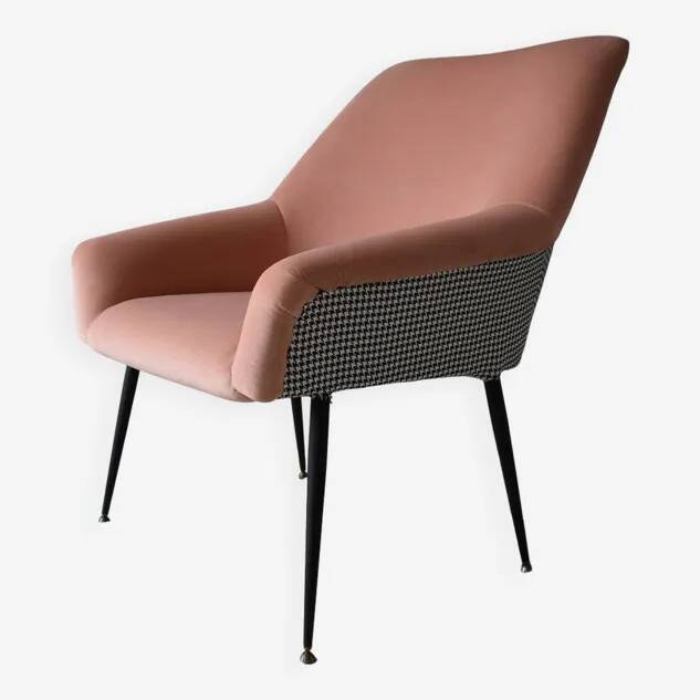 Vintage Shell armchair, 1960s, German Democratic Republic, restored