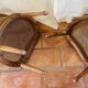 pair of Napoleon III Louis XVI style office chairs