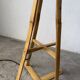 Bamboo and straw floor lamp 1980
