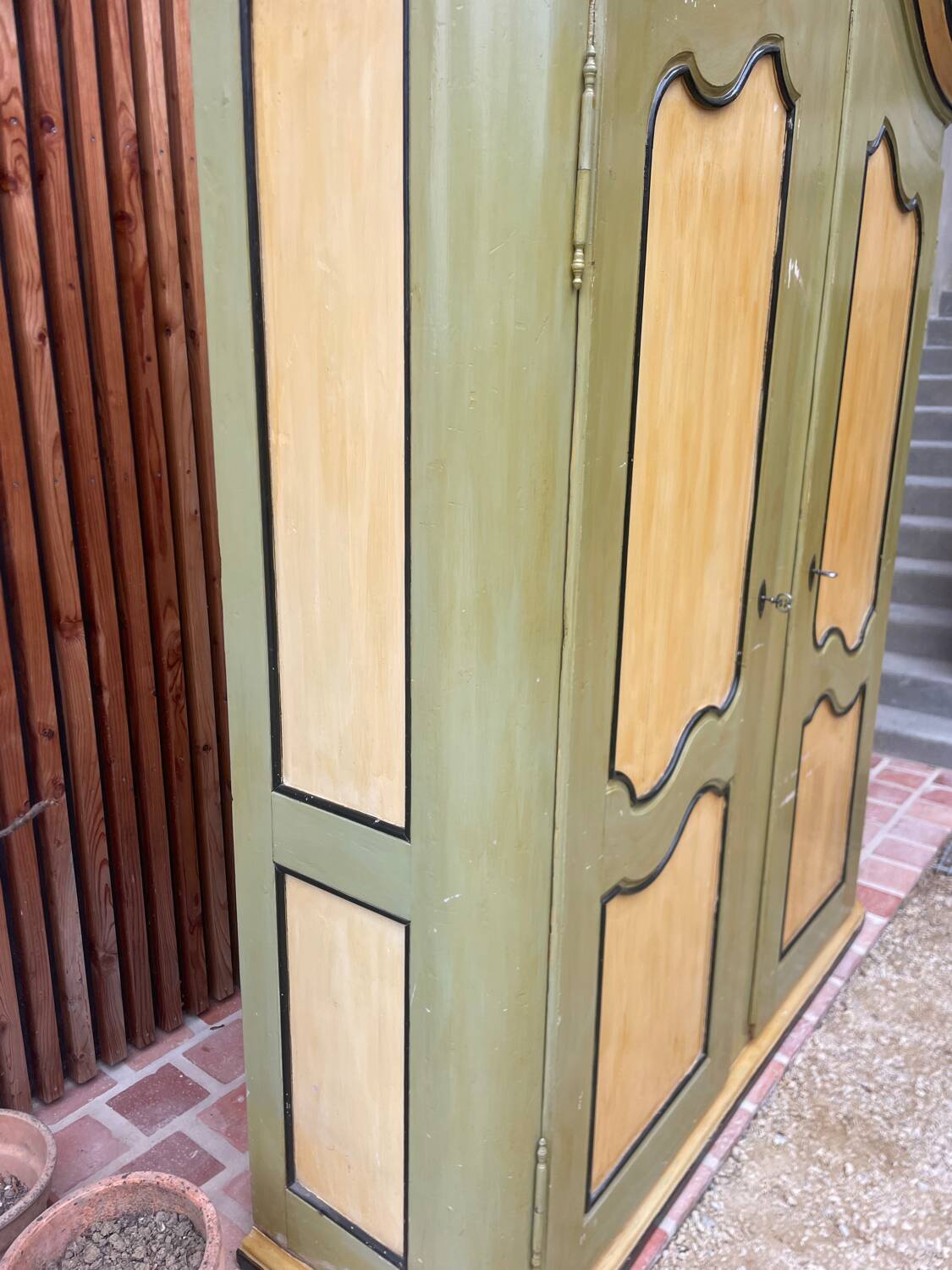 Large antique wardrobe