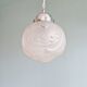 Art Deco pendant lamp in satin glass, 1920s-30s