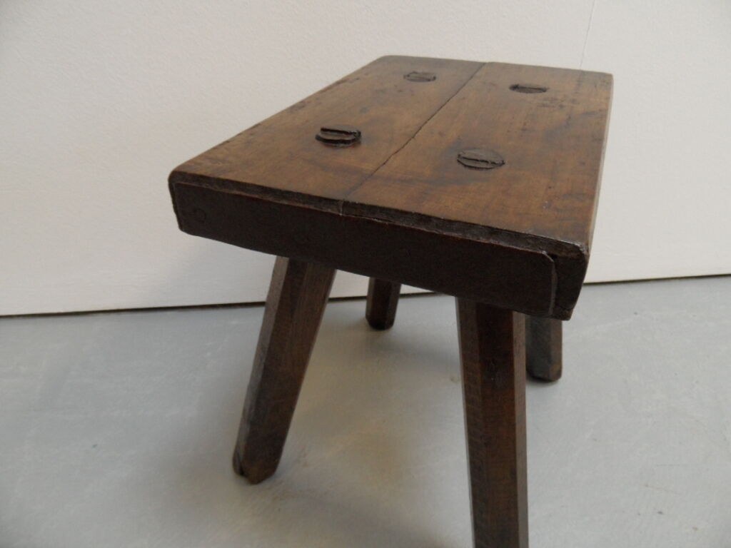Antique milk stool