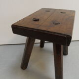 Antique milk stool