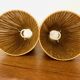 Teakwood and Sisal Pendant Lamp by Temde