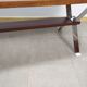 Table basse art déco vintage bois carrelage chrome