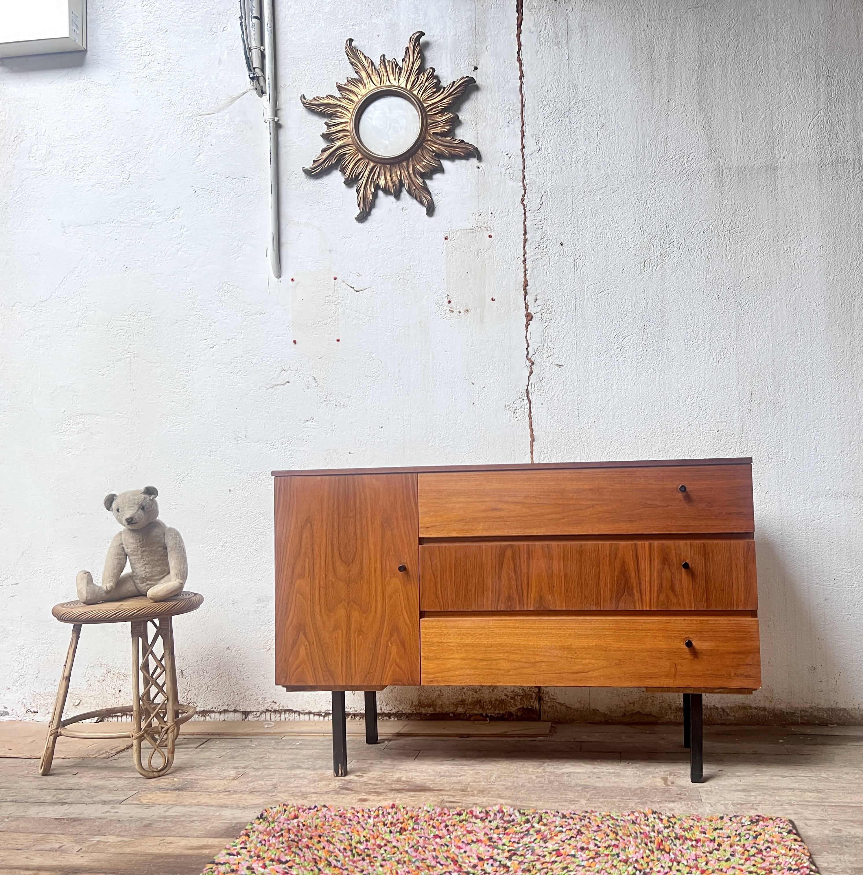 French modernist vintage TV/hifi cabinet